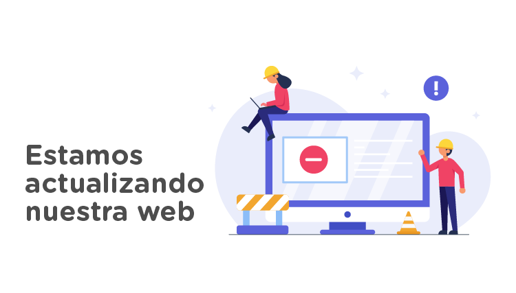 la página no se encuentra disponible. estamos actualizando nuestra web.